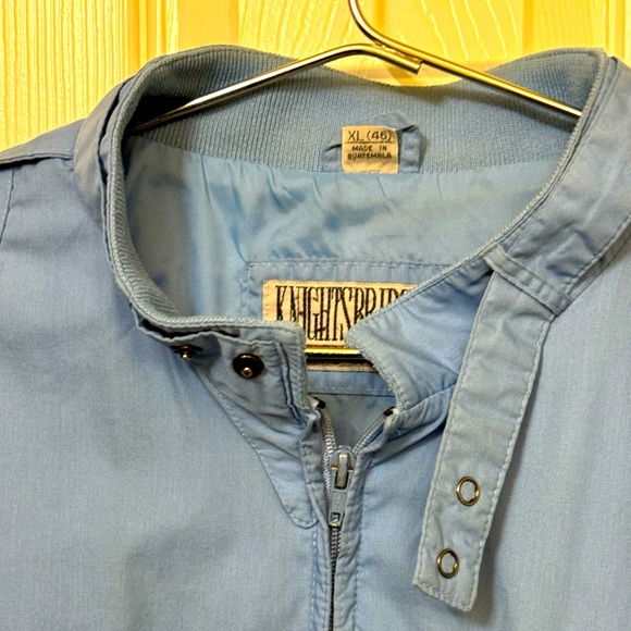 Vintage Racer Cafe Varsity Light Blue Knights Bridge Men’s XL MINTY RARE - Picture 3 of 5